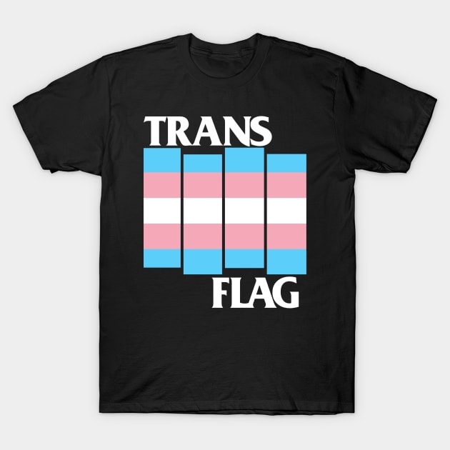 Trans Flag T-Shirt by WithinSanityClothing